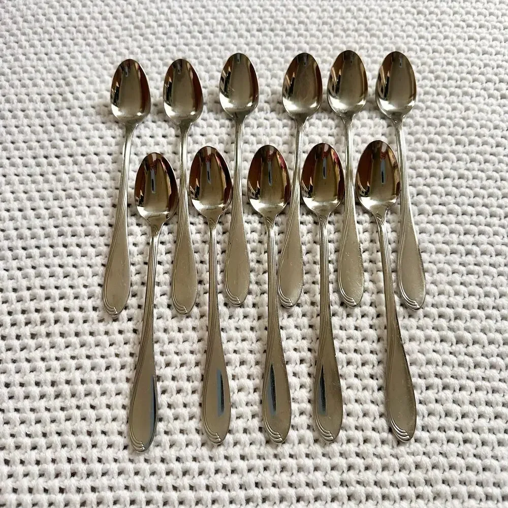 Oneida Stainless Camber Windswept Scroll Flatware 11 Iced Teaspoon Replacements